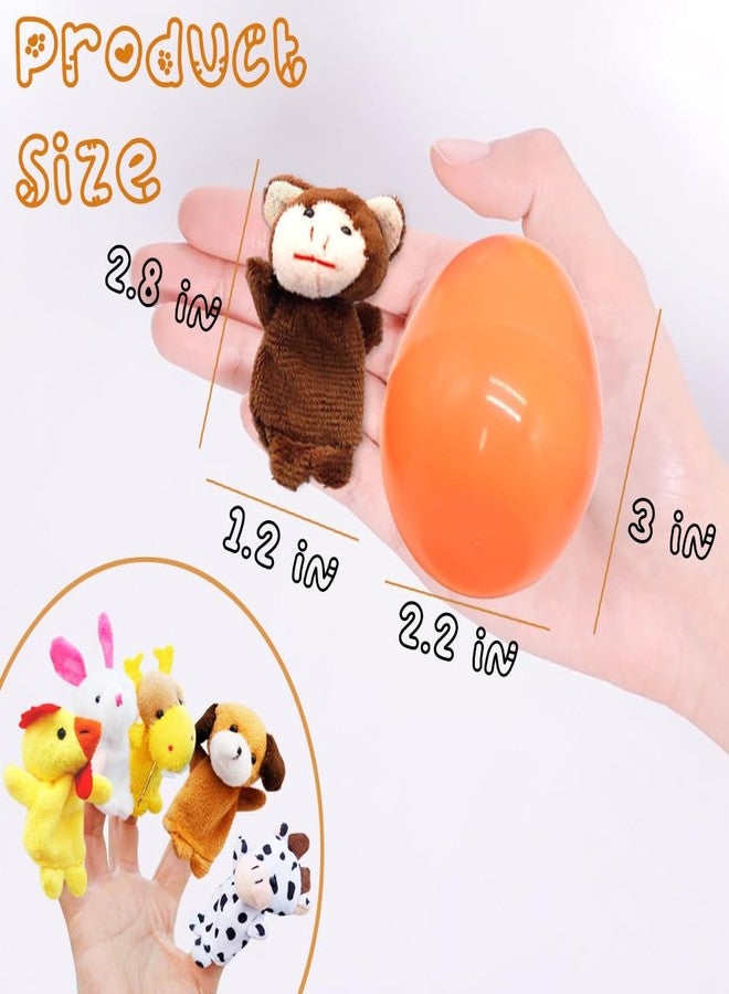 LUKBERA 20 Pcs Easter Eggs Filled with Finger Puppets, Plastic Egg with Cartoon Animal Puppets for Kids Easter Egg Hunt Basket Stuffers Fillers Party Favor Classroom Prize - Image 3